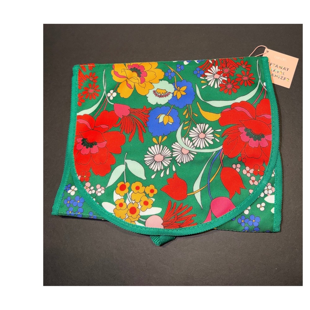 Ban.do Getaway Travel Organizer Floral Mental Vacation Hanging Toiletry Bag